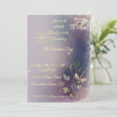 Winter Glow Birthday Flat Greeting Card Kaart (Staand voorkant)