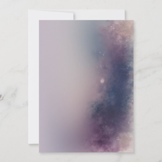 Winter Glow Birthday Flat Greeting Card Kaart (Achterkant)