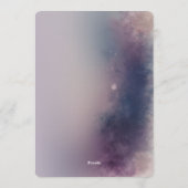 Winter Glow Birthday Flat Greeting Card Kaart (Achterkant)