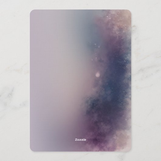 Winter Glow Birthday Flat Greeting Card Kaart (Achterkant)