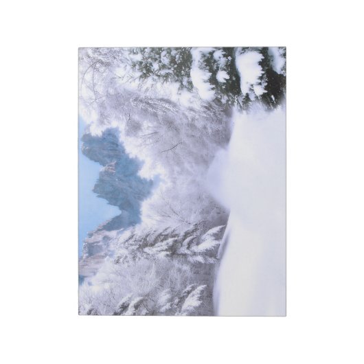 Winter Glow-kerstscrapboogpapier Notitieblok (Linkerzijde)