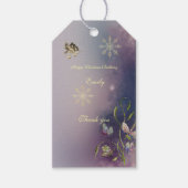 Winter Glow verjaardagscadeautags Cadeaulabel (Voorkant)