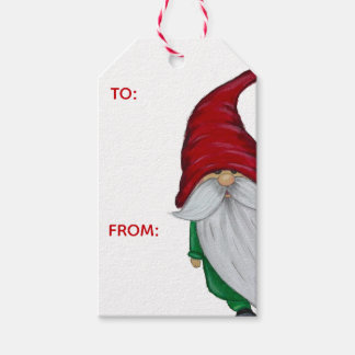 Winter Gnome Gift Tag Cadeaulabel