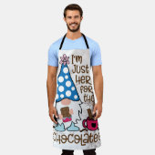 Winter Gnome I'm Just Here For The Chocolate Schort (Gedragen)