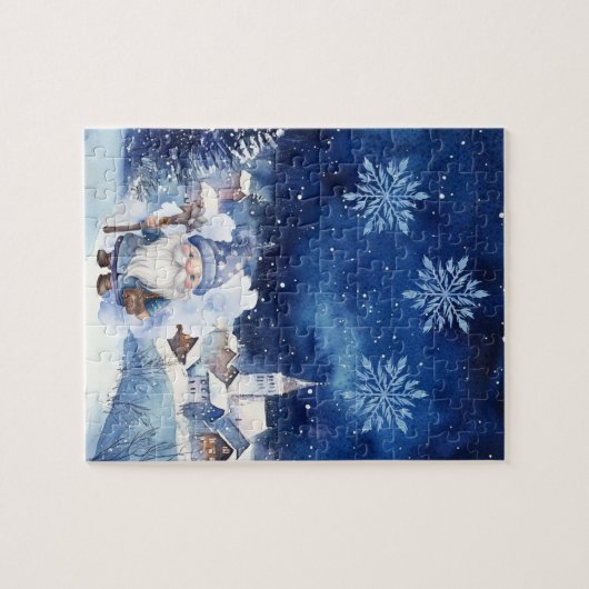 Winter Gnome Jigsaw Puzzel (Horizontaal)