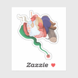 Winter Gnome Jultomten Sticker