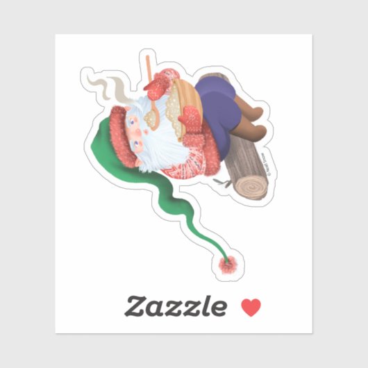 Winter Gnome Jultomten Sticker (Vel)