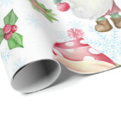Winter Gnome kerstpatroon Cadeaupapier (Rol Hoek)