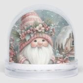 Winter Gnome Kerstwensen Sneeuwbol (Voorkant)