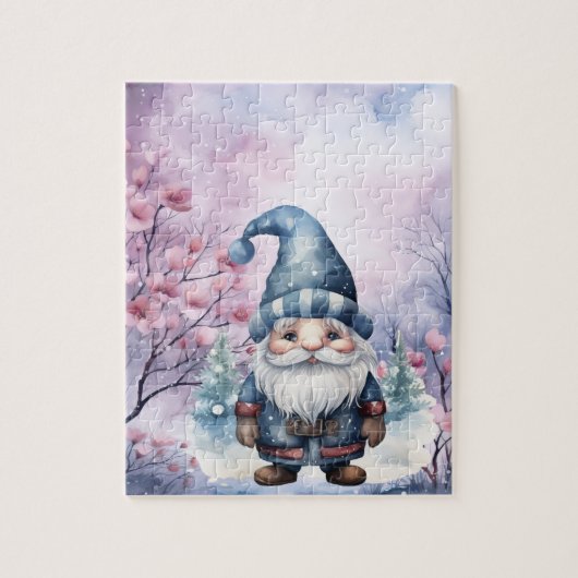 Winter Gnome Medium Complexiteit_02 Legpuzzel (Verticaal)