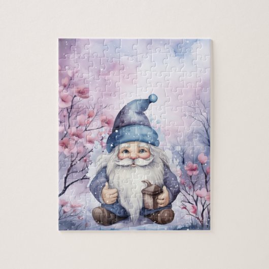 Winter Gnome Medium Complexiteit_03 Legpuzzel (Verticaal)