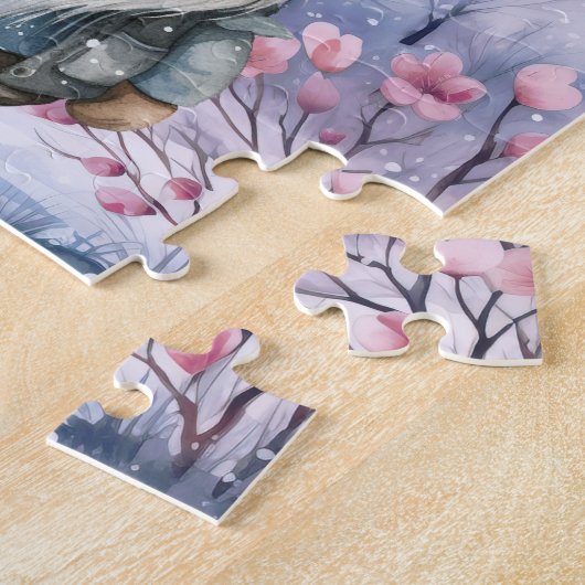 Winter Gnome Medium Complexiteit_04 puzzel Legpuzzel (Zijkant)