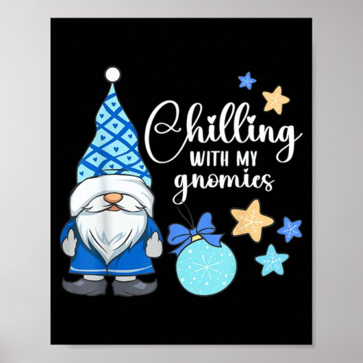 Winter Gnome, Nordic, Christmas Gnome Poster (Voorkant)