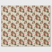 Winter Gnome Wrapping Paper Small Cadeaupapier (Vlak)