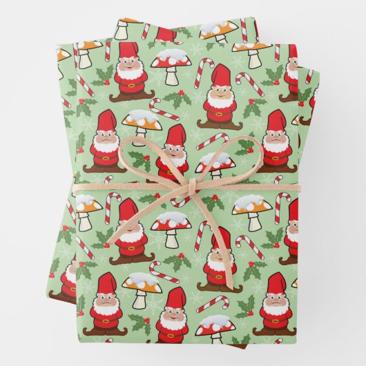 Winter Gnomes Inpakpapier Vel (In situ)