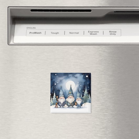 Winter Gnomes Magnet (Insitu (Vaatwasser))