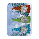 Winter Gnomes Magnet Magneet (Verticaal)