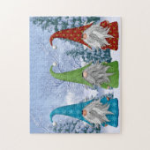 Winter Gnomes Puzzle Legpuzzel (Verticaal)