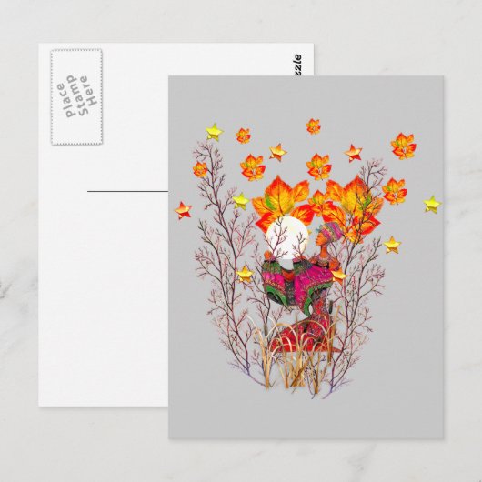 Winter Goddess Briefkaart (Voorkant / Achterkant)