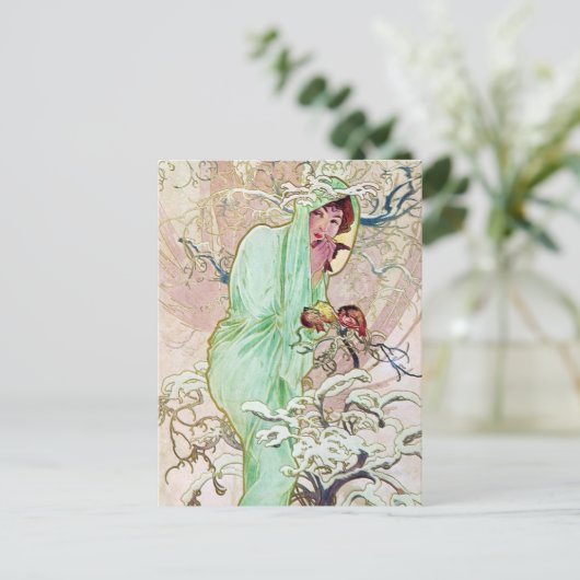 Winter Goddess Briefkaart (Staand voorkant)