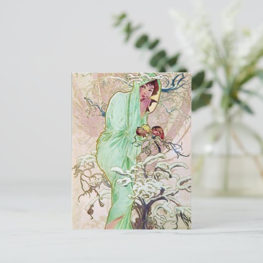 Winter Goddess Briefkaart (Staand voorkant)