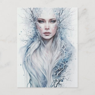 Winter Goddess Briefkaart