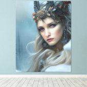 Winter Goddess Canvas Afdruk (Insitu (Houten vloer))