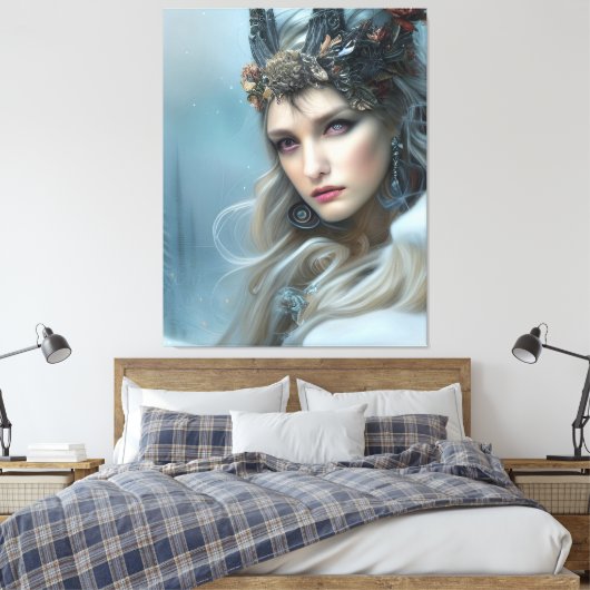 Winter Goddess Canvas Afdruk (Insitu (Slaapkamer))