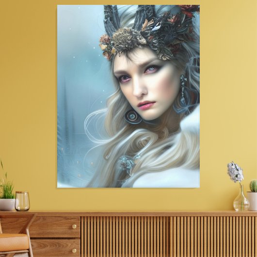 Winter Goddess Canvas Afdruk (Insitu (Woonkamer))