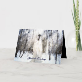 Winter Goddess Feestdagen Kaart