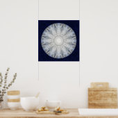 Winter Goddess Mandala Poster (Keuken)