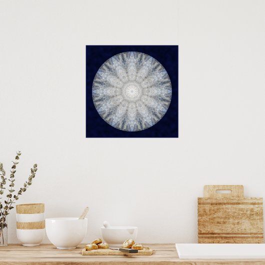 Winter Goddess Mandala Poster (Keuken)