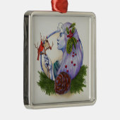 Winter Goddess Metalen Ornament (Rechts)