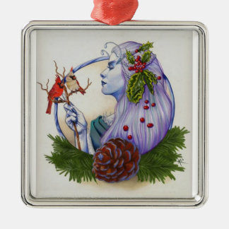 Winter Goddess Metalen Ornament