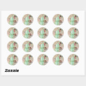 Winter Goddess Ronde Sticker (Vel)