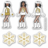 Winter Gold Dancer Stickers #1 (Voorkant)