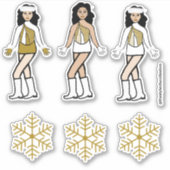 Winter Gold Dancer Stickers #2 (Voorkant)