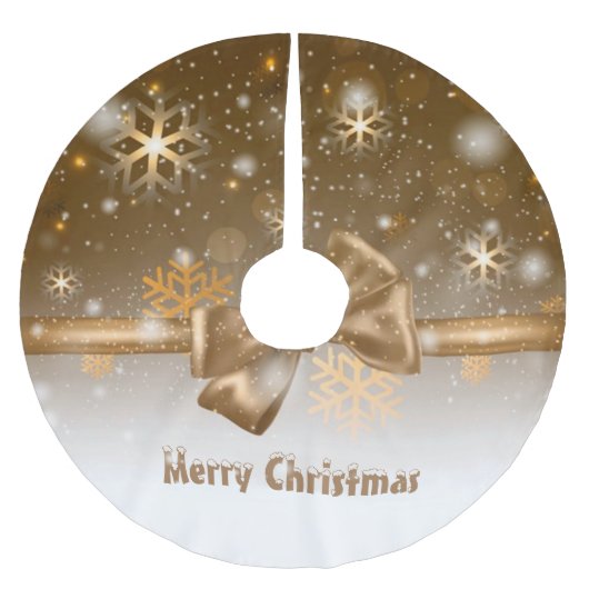 Winter Gold Kerstboom Rok (Voorkant)