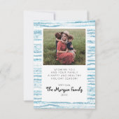 Winter Gold-kerstfotokaarten Bedankkaart (Achterkant)