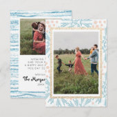 Winter Gold-kerstfotokaarten Bedankkaart (Voorkant / Achterkant)