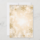 Winter Gold Sweet 16 Glitter Sparkle Kaart (Achterkant)