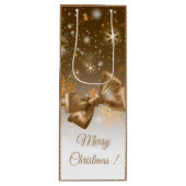 Winter Gold Wijn Cadeautas (Voorkant)