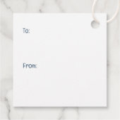 Winter Goldendoodle Dog Cute Snowman Bedankjes Labels (Achterkant)