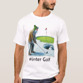 Winter Golf - Golf T-shirt (Voorkant)