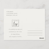 Winter Goose Christmas Business Corporate Logo Briefkaart (Achterkant)