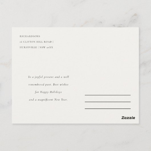 Winter Goose Christmas Funny Merry Goosmas  Briefkaart (Achterkant)