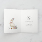 Winter Goose Christmas Goosmas Corporate Logo  Feestdagen Kaart (Binnen)