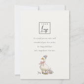 Winter Goose Christmas Goosmas Corporate Logo  Feestdagenkaart (Achterkant)