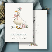 Winter Goose Christmas Goosmas Corporate Logo Feestdagenkaart