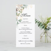 Winter gouden bloemen Menu (Staand voorkant)